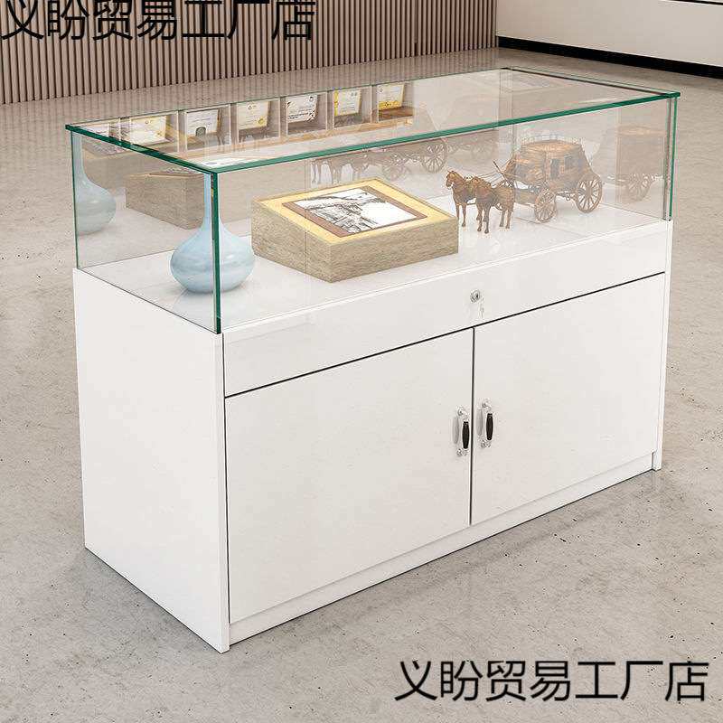 珠宝展示柜玻璃首饰柜样品饰品柜台直播间展销柜博物馆展览陈列柜