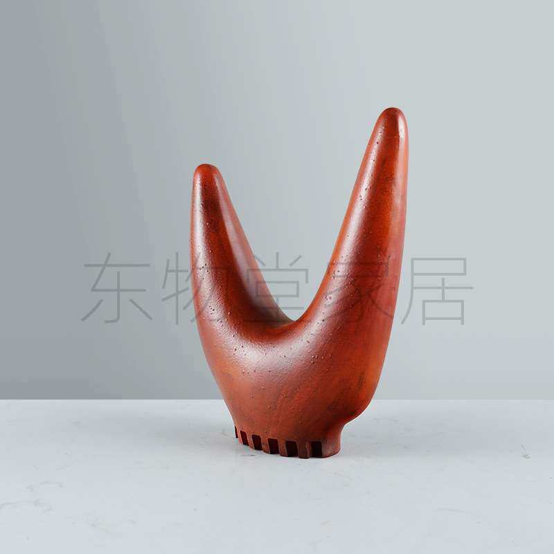 现代简约创意诧寂风树脂抽象装饰品摆件家居玄关客厅桌面软装饰品