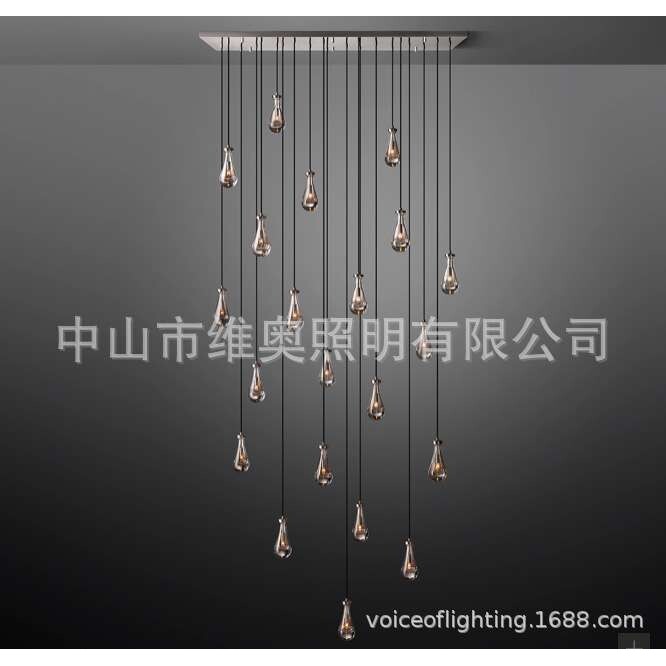 酒店大堂接待区餐厅美式大吊灯形状颜色尺寸可来图来样欢迎到厂考