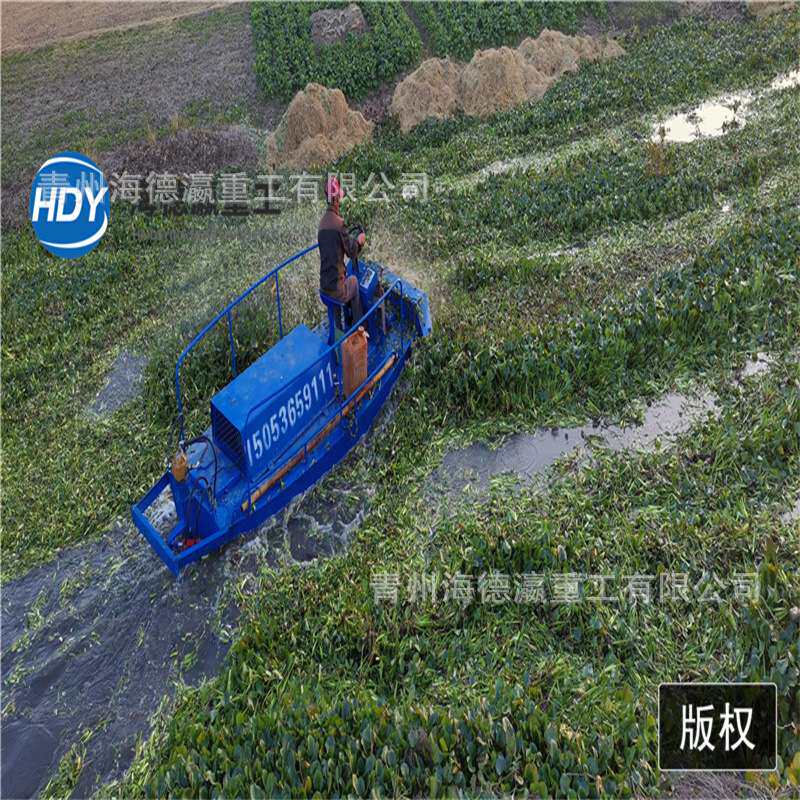 碎草船 水面水草水葫芦水浮萍破碎船 小型割草船