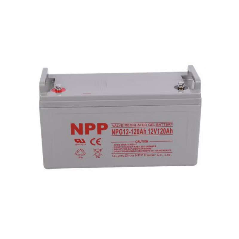 耐普蓄电池NPG12-120Ah免维护太阳能胶体蓄电池12V120AH光伏专用