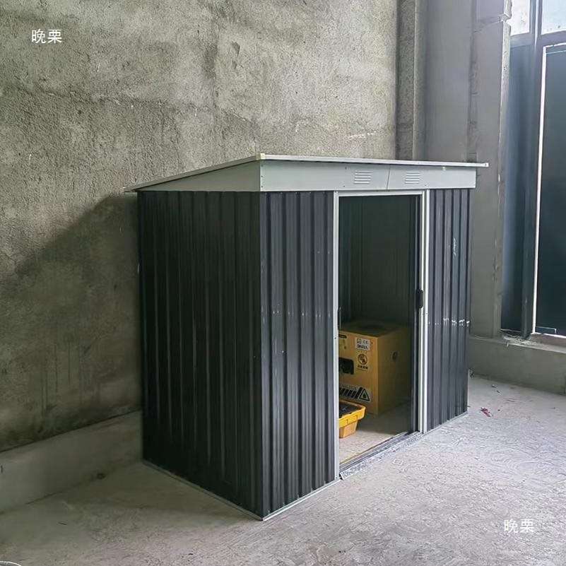 活动板房组装可拆卸户外别墅庭院小型移动简易彩钢铁皮储物工具房