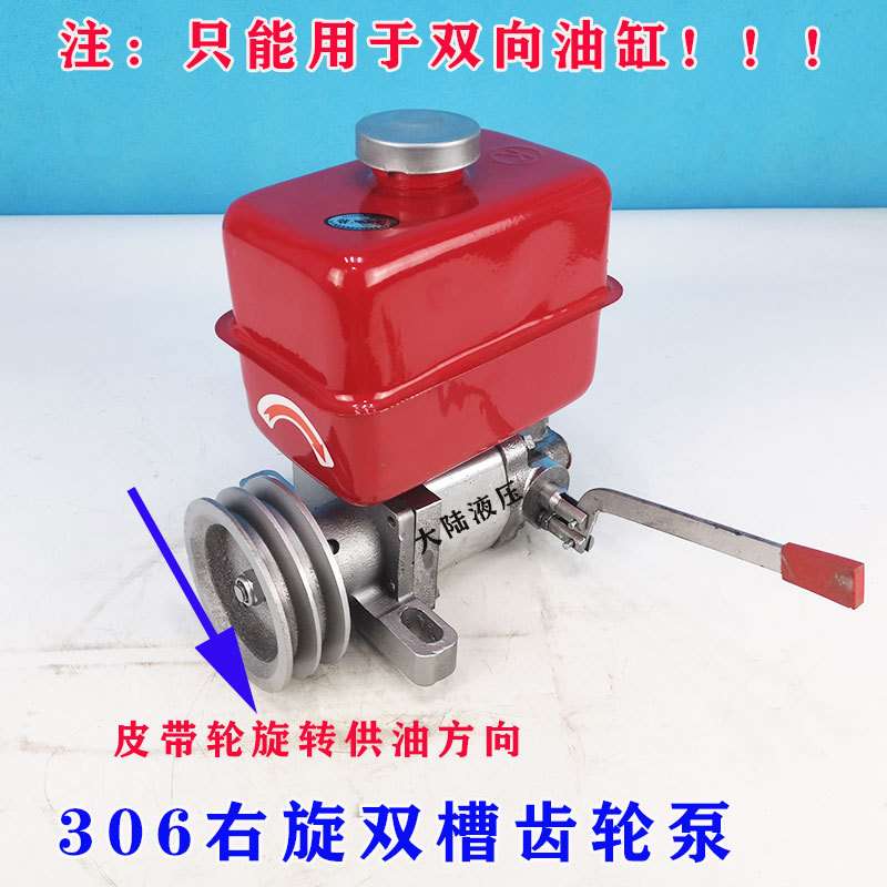 液压双向齿轮泵 强升强降动力机 油缸伸缩控制泵压力机油泵分配器