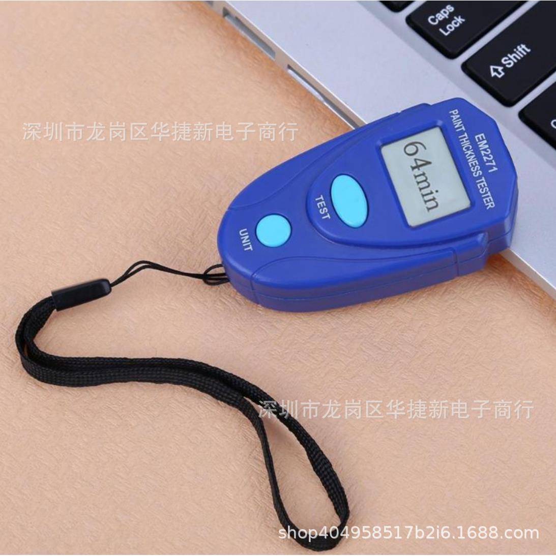 外贸英文EM2271涂层测厚仪数显铁基磁性镀锌层漆膜油漆测厚仪