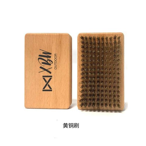 Acmexx滑雪板打蜡刷子单板双板除蜡清洁抛光马毛刷尼龙刷铜丝刷子