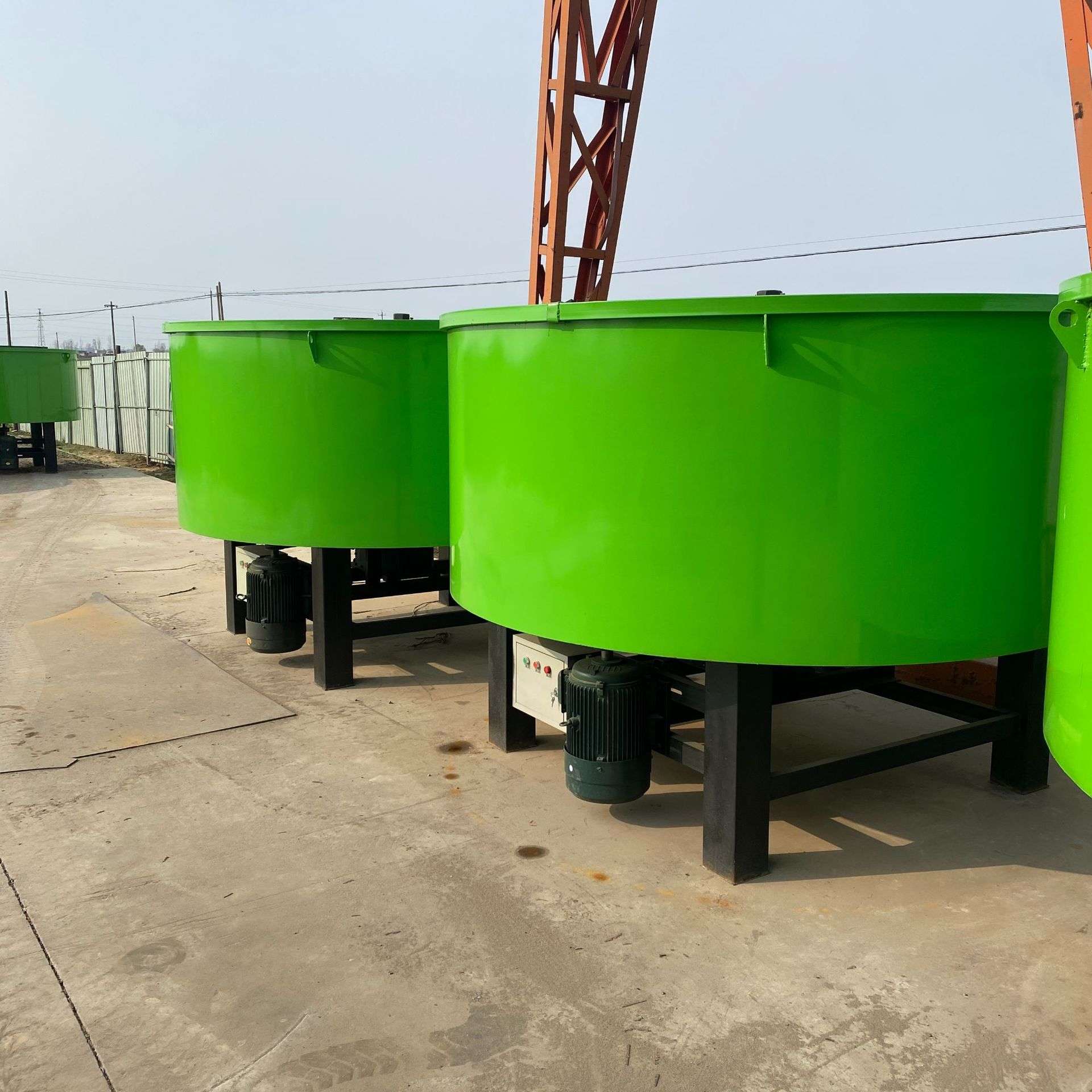 五立方储料罐平口建筑工地用大型混凝土搅拌机立式水泥砂浆存储罐