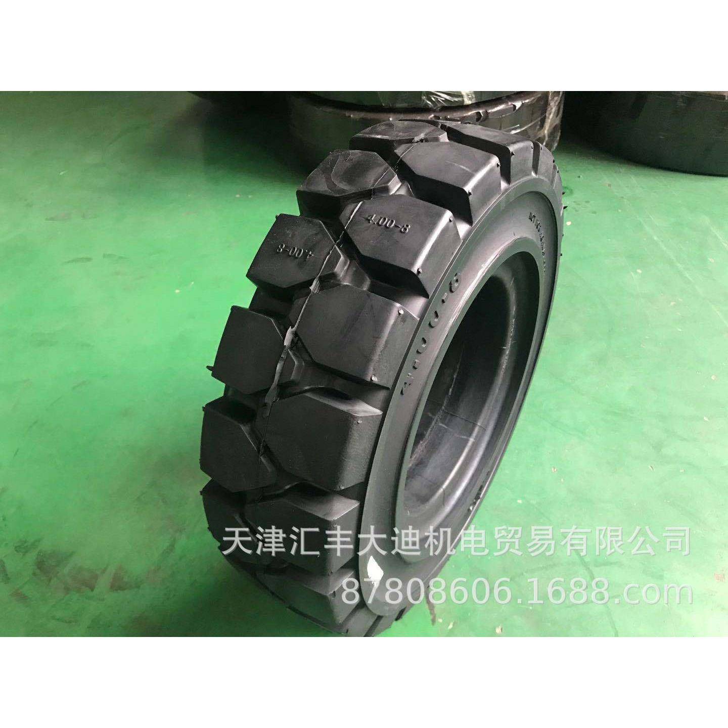 电瓶叉车牵引车实心轮胎400-8/15x4.5-8/360x105-8清扫车实心轮胎
