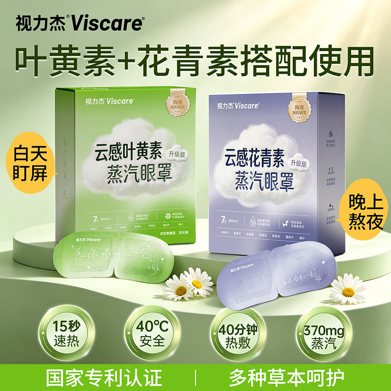 视力杰叶黄素弱酸蒸汽眼罩热敷图片