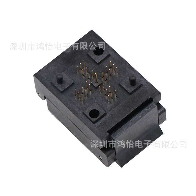 QFN28/QFN4X4-28L(0.45)老化座 DFN28芯片测试座IC烧录座编程座