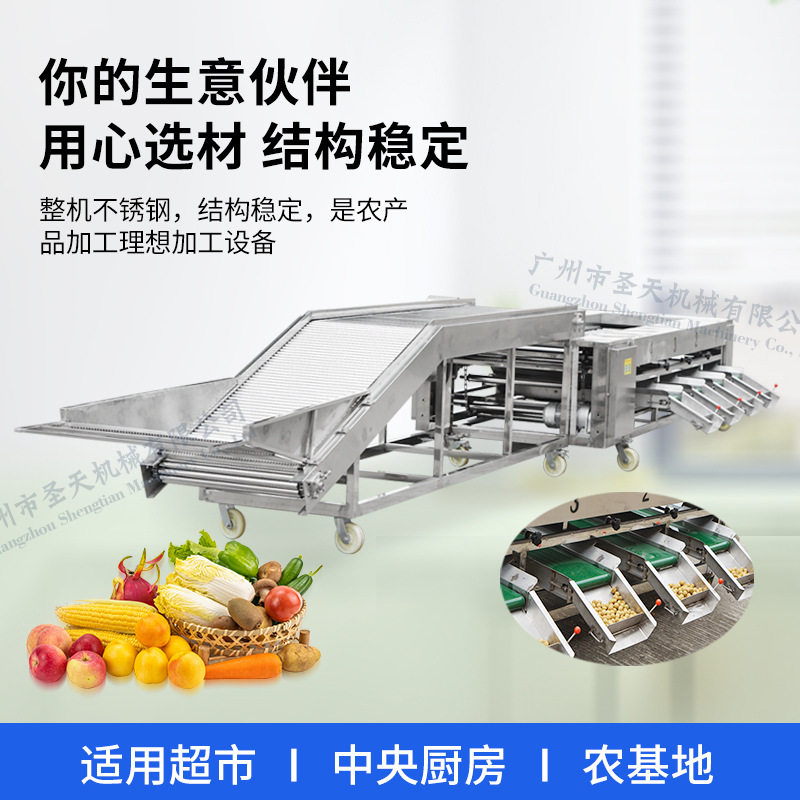土豆分选机商用红薯洋葱柠檬大小分级机马铃薯滚杠分选机厂家