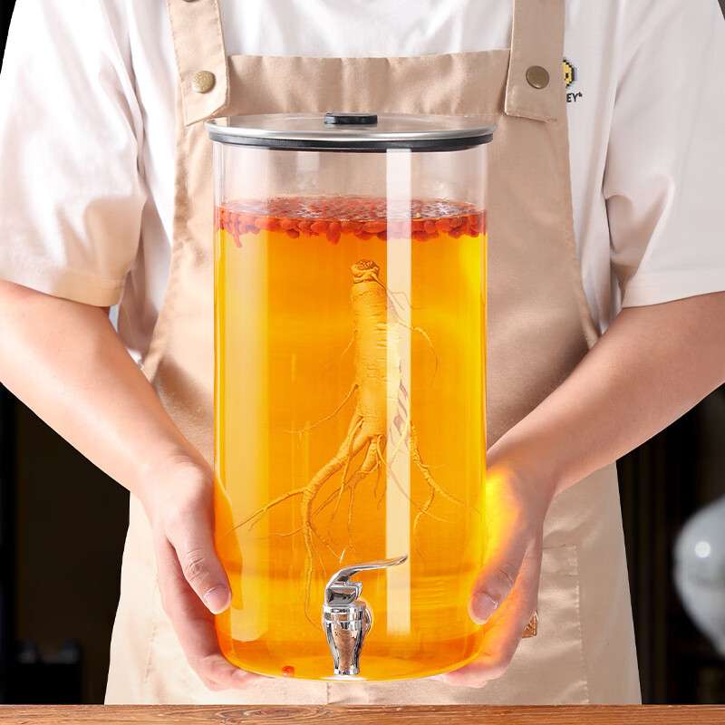 泡酒瓶家用自酿泡酒容器5L高硼硅玻璃酒坛10斤密封罐