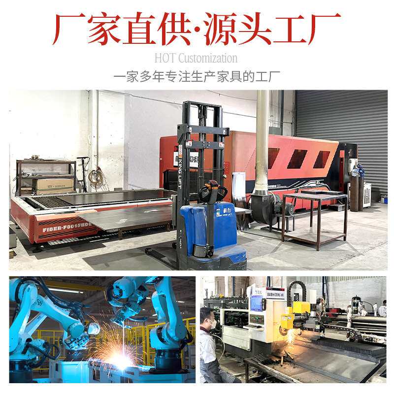 现代屏风工位带柜办公桌带抽屉 简约员工桌家具职员办公桌子