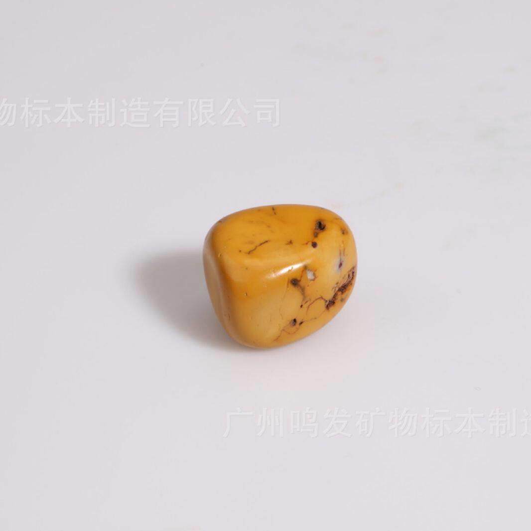 厂家天然蛋黄石滚石大水晶碎石摆件鱼缸石景观装饰跨境