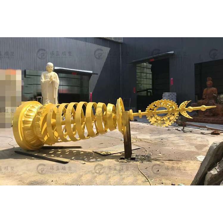 铜塔刹厂家 可来图定 铜塔工厂 厂家5米塔刹6米塔刹铜法轮制作厂