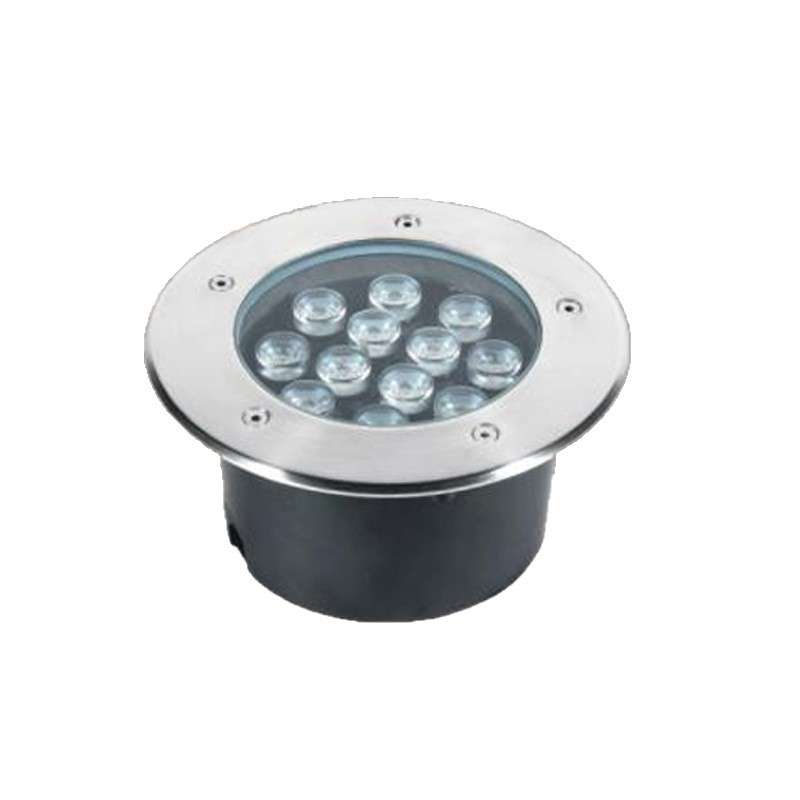 12WLED钢化玻璃加铝材地埋灯新款不可调角度户外防水嵌入式地灯