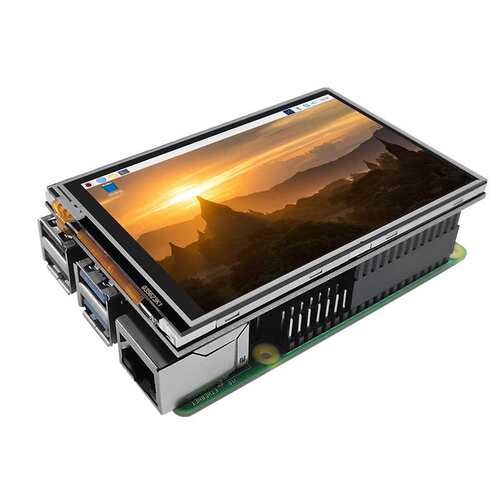 3.5寸lcd液晶屏320*480电阻触摸Raspberry Pi 3B+/4B树莓派显示器