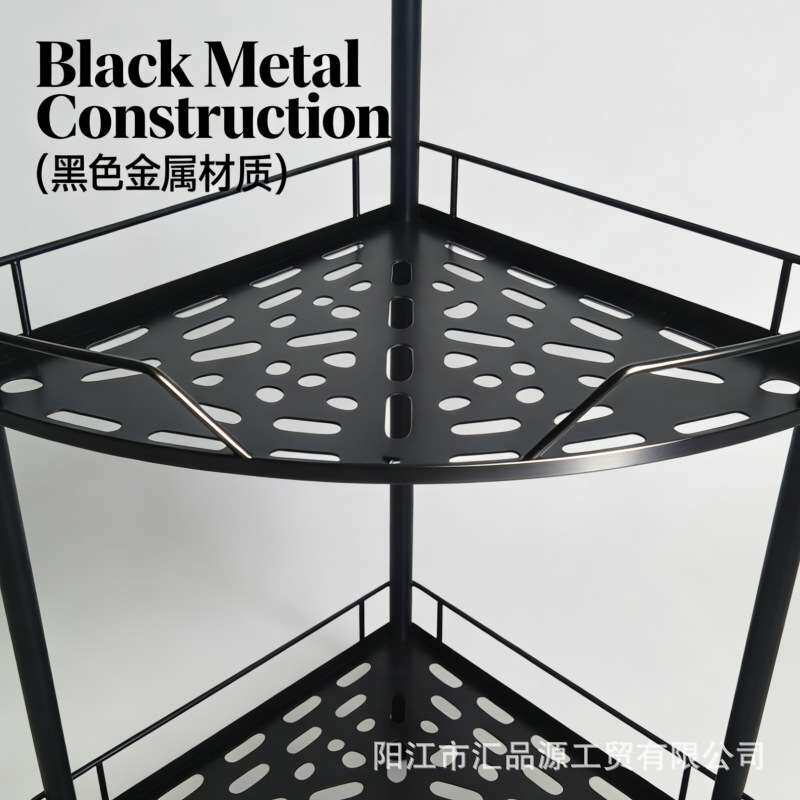 跨境铁艺冰箱厨房置物架厨房用品免打孔冰箱侧面挂架洞洞板架