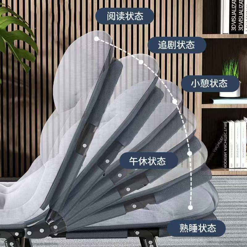 厂家美式折叠床便携式办公室午休躺椅多功能简易折叠陪护三折床