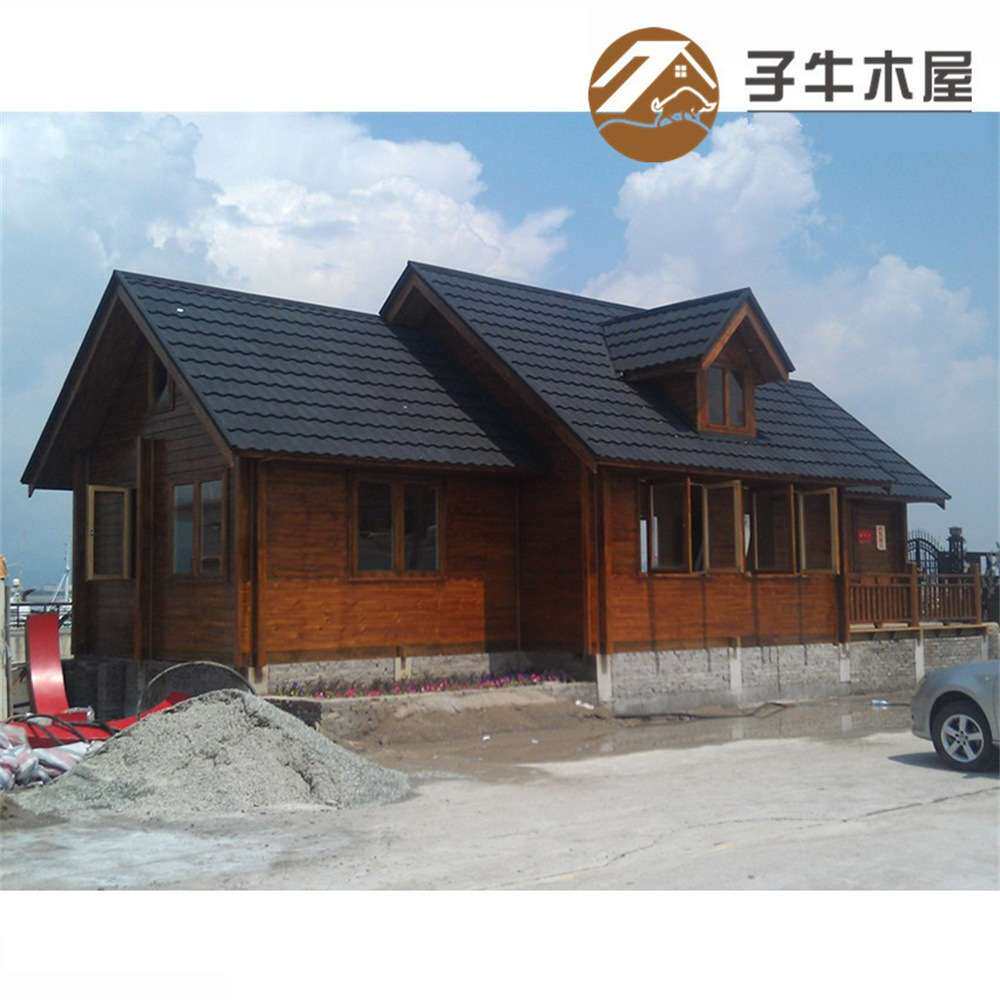 子牛木结构木质集成房屋户外森林山地现场组装木屋民宿房