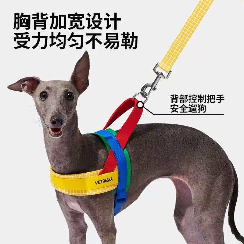 未卡Chroma宠物狗狗胸背牵引绳套装快套式大中小型犬防爆冲遛狗链