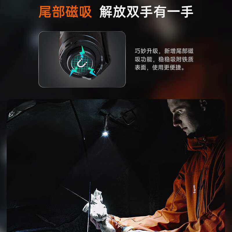 FENIX菲尼克斯E12 V3.0高亮长续航通勤家用AA电池便携EDC小手电筒