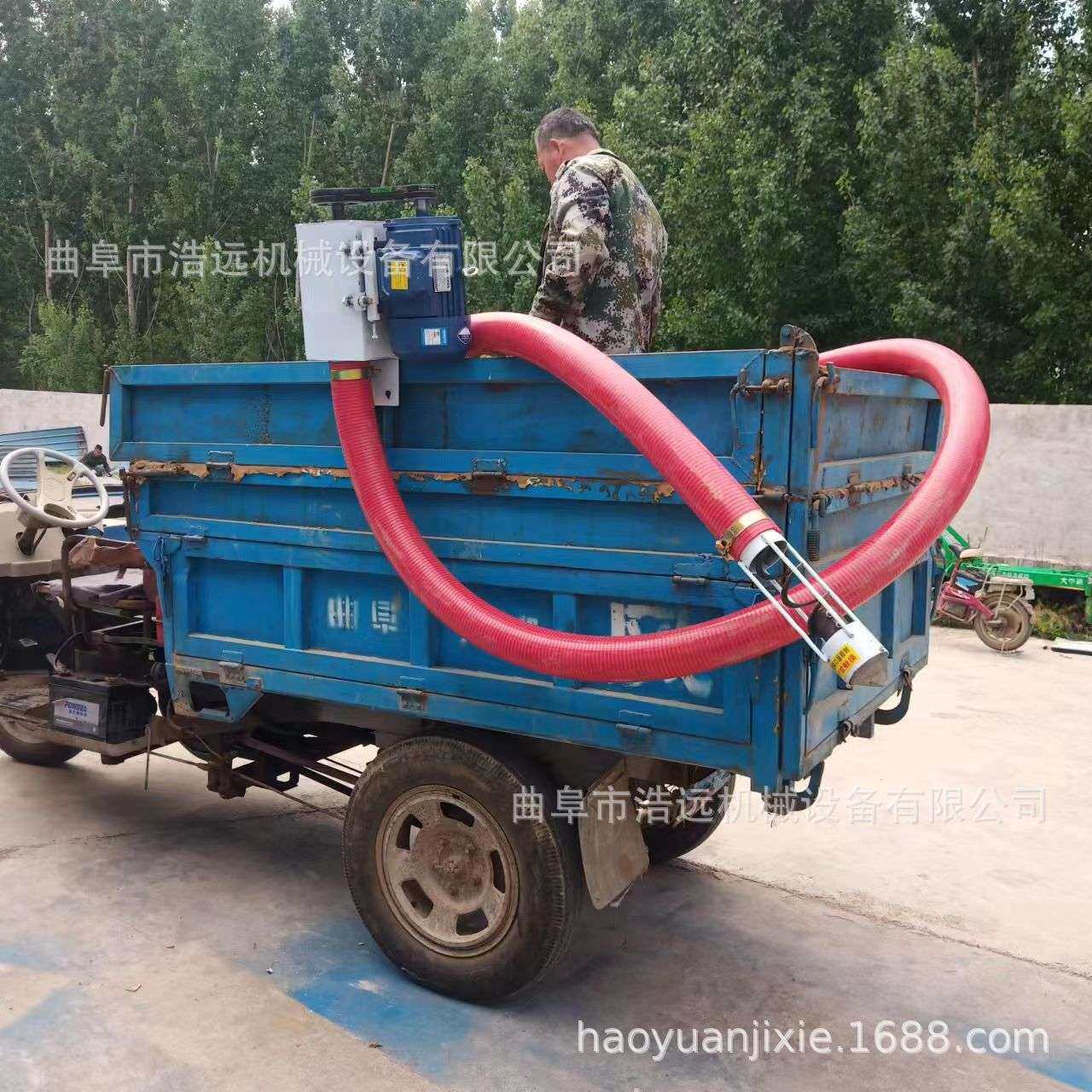自吸式弹簧蛟龙多用途软管吸粮机加厚牛筋管抽料机抽沙机价格