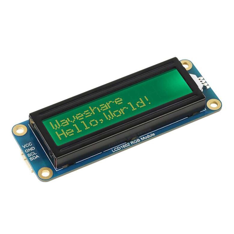 微雪 LCD1602 彩色背光液晶屏 3.3V5V供电 32个字符LCD显示屏