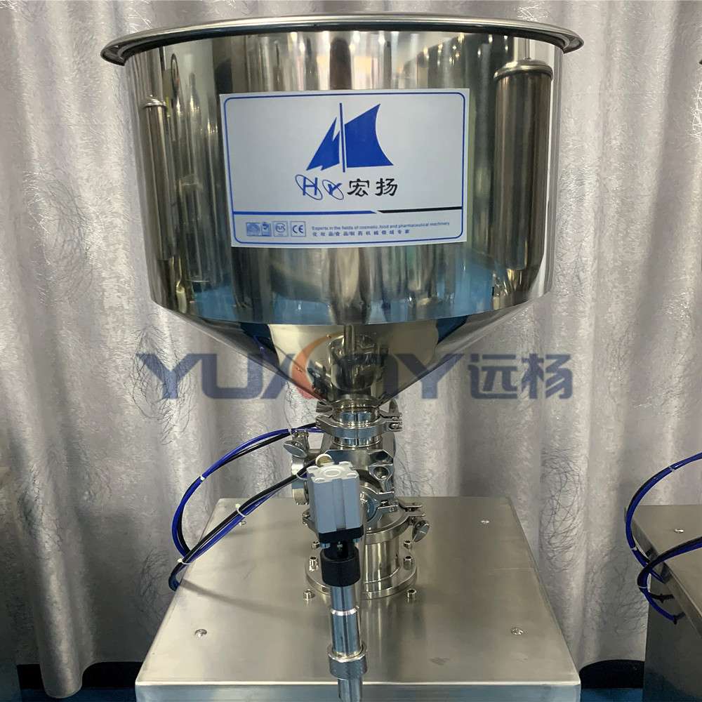 远杨机械半自动膏体定量灌装机蚝油蜂蜜糖浆灌装分装设备