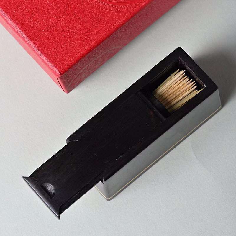 紫光檀创意牙签盒实木中式牙签筒家用商务牙签罐简约牙签收纳盒