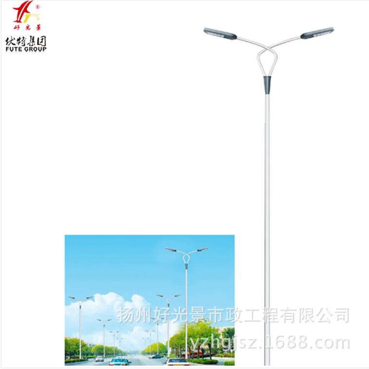 厂家锥形镀锌路灯杆 道路灯杆高度款式组合灯景观灯