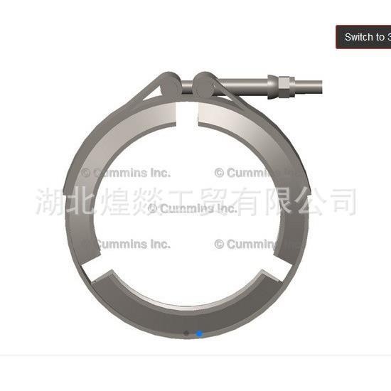供应康明斯QSK60柴油发动机总成发动机排气管卡子卡箍3089765