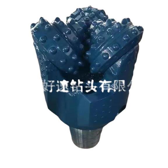 三牙轮镶齿钻头直径159mmIADC637橡胶密封岩石钻井钻头