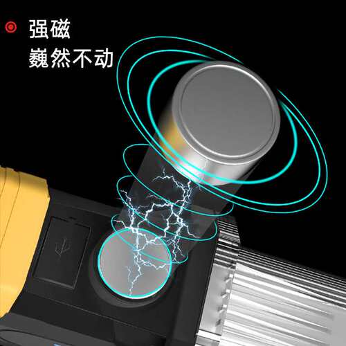 充电超亮LED照明灯工具磁铁汽车磁吸手电汽修强光灯维修工作修车
