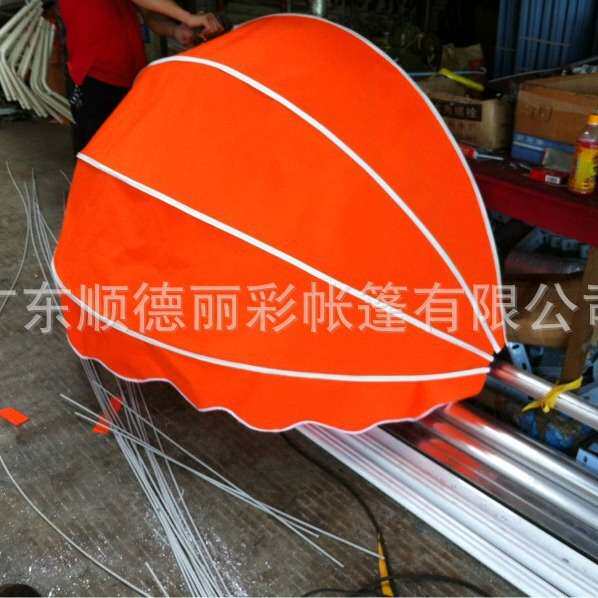 豪华西瓜篷 伸缩防水遮阳棚 固定篷 梯形雨篷 高档小区阳台遮阳棚