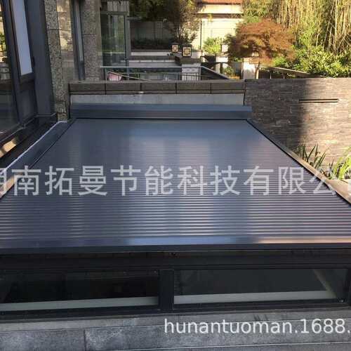 铝合金水平卷帘屋顶百叶