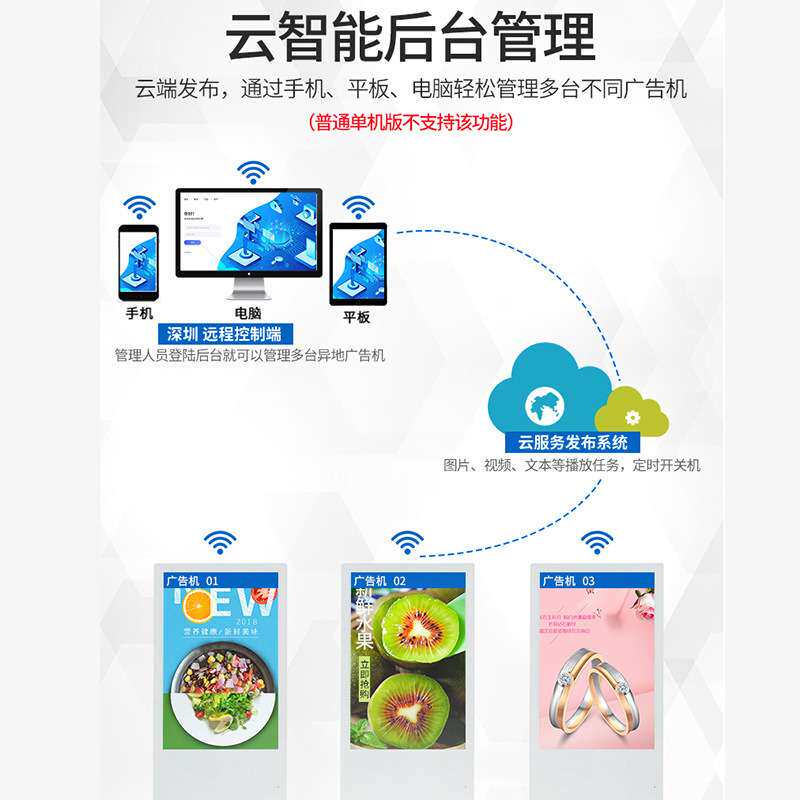 43寸立式迎宾电子水牌机便携式高清液晶一体酒店超市网络广告机