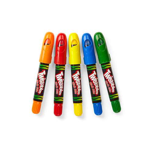 Crayola绘儿乐5色可拧转大蜡笔水洗盒装儿童画笔52-9505可水洗