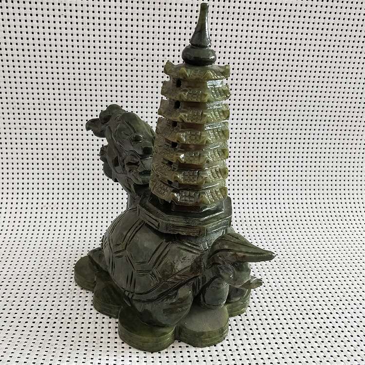 南玉龙龟文昌塔摆件电视柜家居办公室工艺品摆设