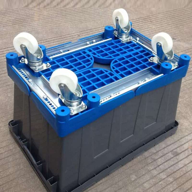 搬运工具可调节塑料乌龟车 载重250KG拉货拼接平板车乌龟车