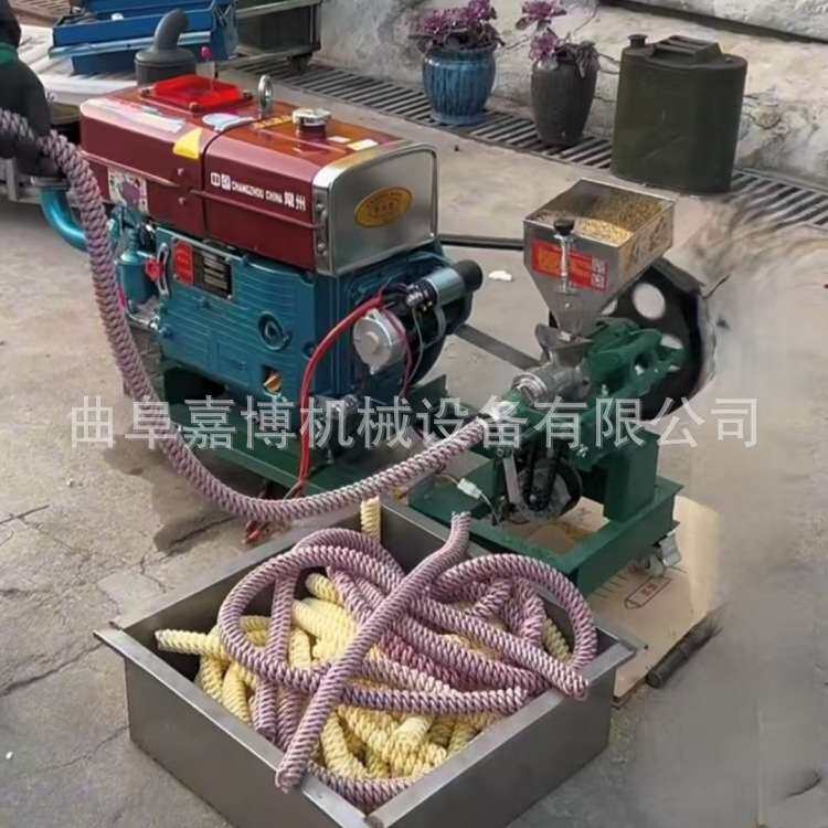 柴油机带摆摊爆米花机 庙会汽油米面组合机 2026个体创业康乐果机