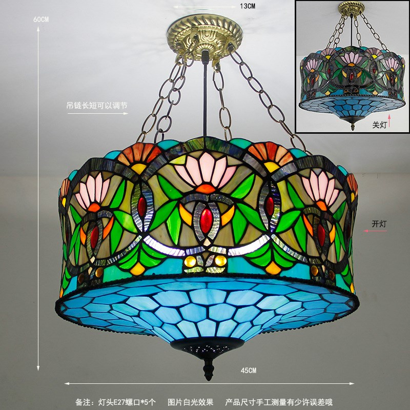 包邮欧式 创意吊灯复古餐厅美式客厅过J道走廊玄关入户阳台反吊灯