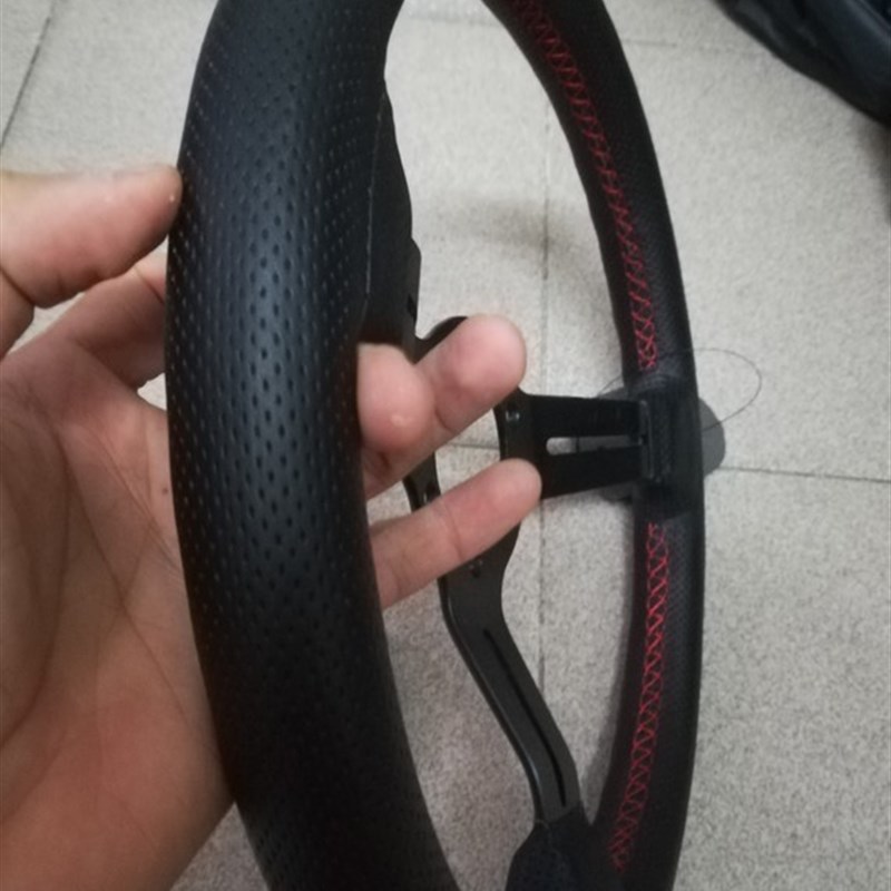 汽车Nd改装f孔距7cm方向盘通用13寸赛车/真皮/磨砂包边竞技方向盘