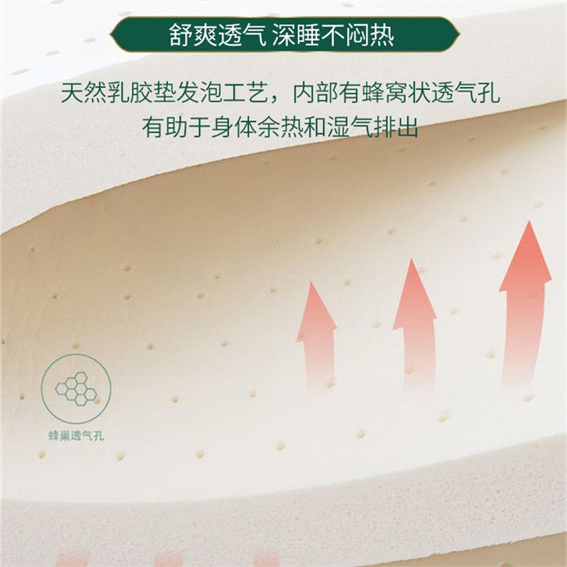 泰国乳胶床垫天然1.8m双人床席梦思榻榻米1K.5米纯5cm厚按摩橡胶