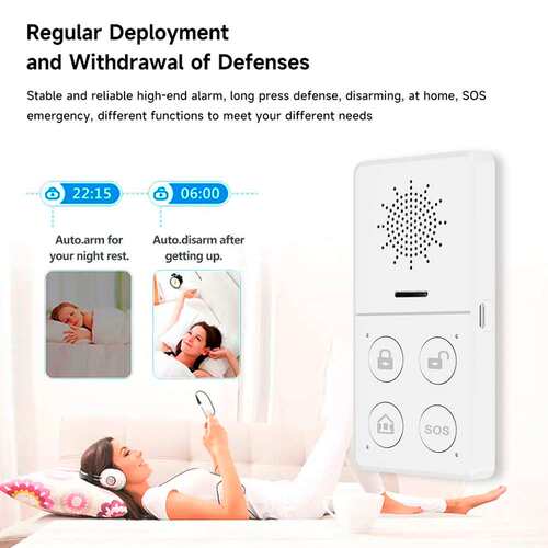 Tuya Wifi智能报警系统433M防盗安全报警主机智能生活app远程控制