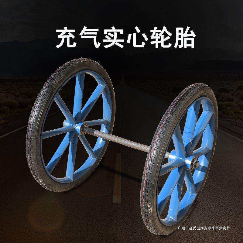 工地人力手推斜斗车拉沙拉砖灰斗车建筑工程两轮搬运车家用拉货车