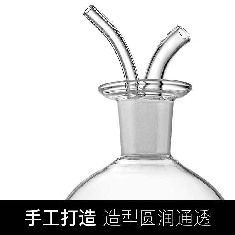 意大利进口手工玻璃油瓶罐厨房家用油壶透明玻璃瓶子醋瓶油壶