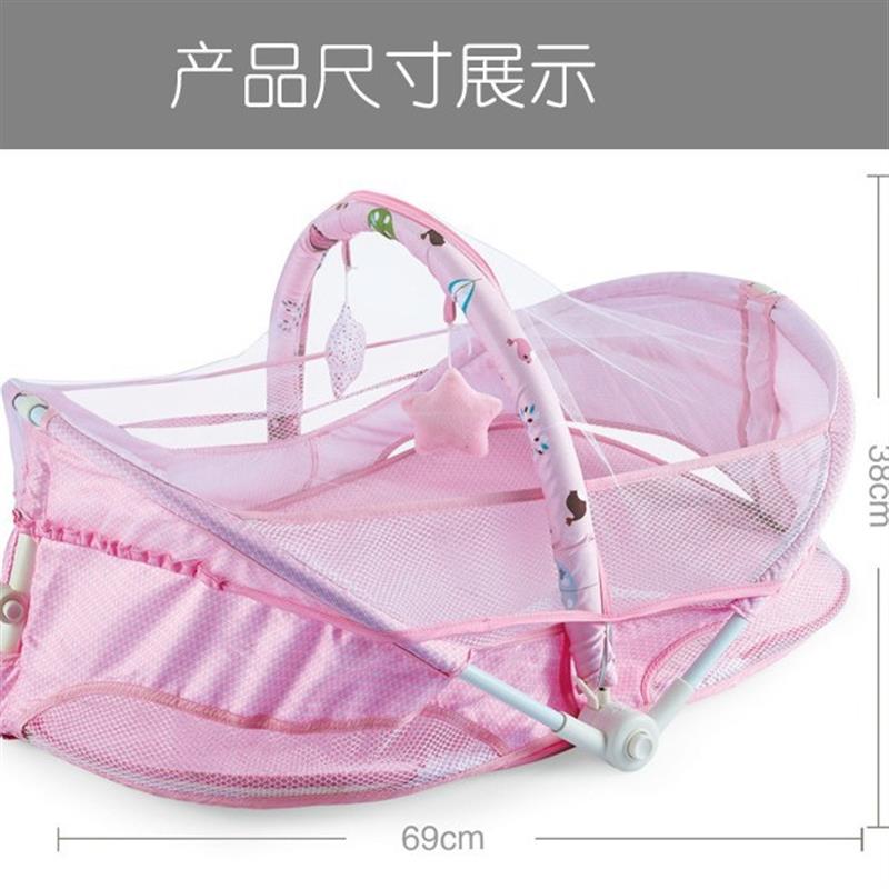 便携式床中床宝宝带蚊帐可折叠移动床新生儿睡床多功能防压婴儿床