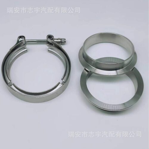 V型卡箍/304平口法兰排气套装