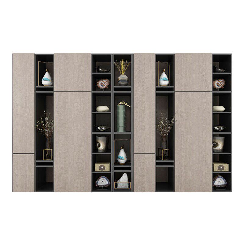 全屋家具全铝家居家用铝合金餐边柜现代简约到顶收纳置物一体高柜