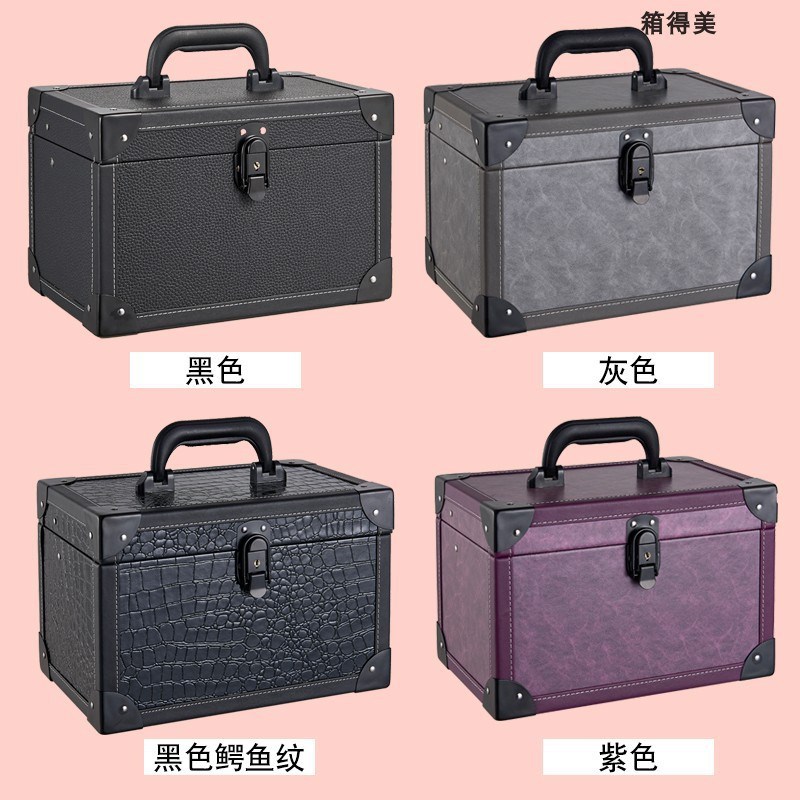 专业大容量美睫纹绣文身采耳足疗技师化妆手提工具箱收纳盒